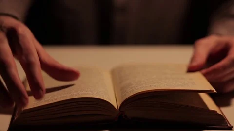 Book pages flipping, close up. Video stock 72721344
