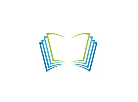 Book Pages Logo Stock Illustration