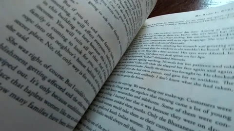Book pages turn Stock Footage 137333628