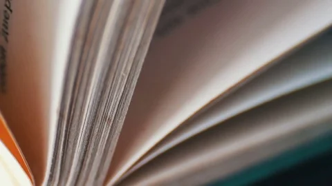 Book pages turning Stock Footage