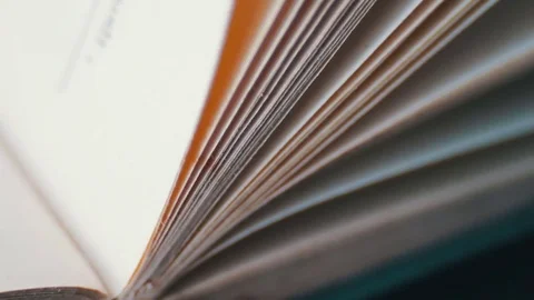 Book pages turning Stock Footage