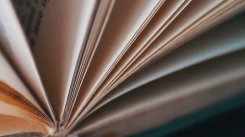 Book pages turning Stock Footage