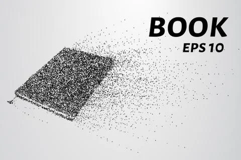 The book of the particles. The book consists of small dots and circles. The b Stock Illustration
