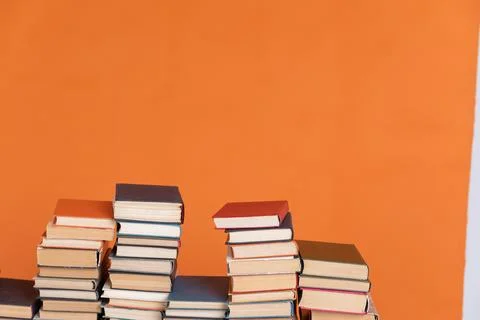 Book pattern background for wisdom, science and education. Reading and writing Stock Photos