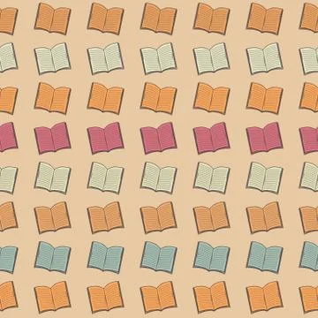 Book pattern Stock Illustration