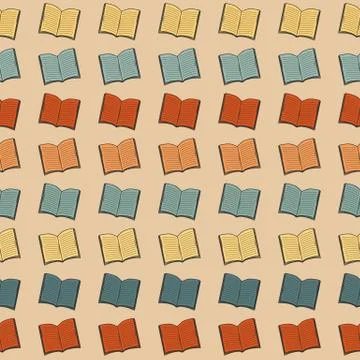 Book pattern Stock Illustration