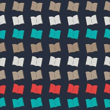 Book pattern Stock Illustration