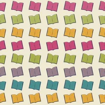 Book pattern Stock Illustration