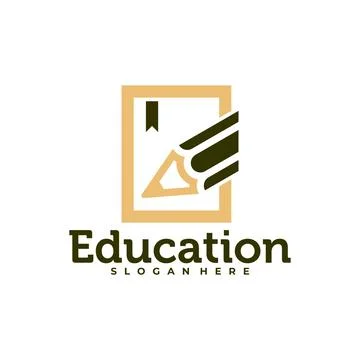 Book Pencil logo vector template, Creative Pencil design concepts illustrat.. Stock Illustration