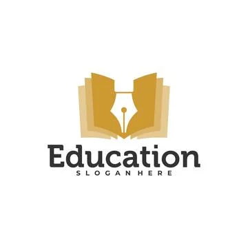Book Pencil logo vector template, Creative Pencil design concepts illustrat.. Stock Illustration
