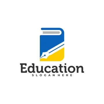 Book Pencil logo vector template, Creative Pencil design concepts illustrat.. 스톡 일러스트