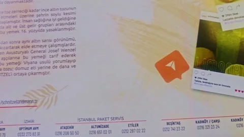 A book with a picture. Video stock 284069568