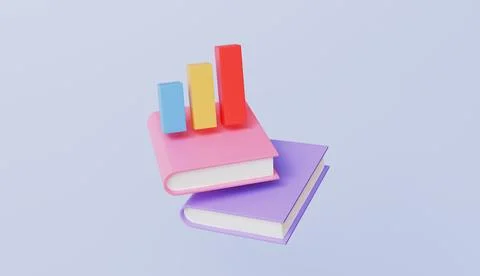 Book with pie chart statistic data, Data analysis, Business research 스톡 일러스트