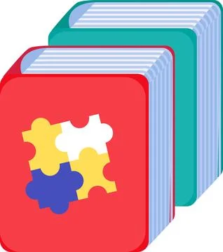 Book pile with mathematical school problem vector Stock Illustration