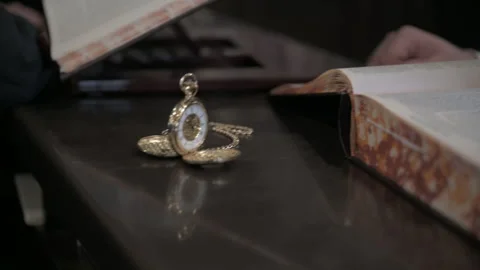 Book of Prayers at the synagogue Stock Footage 246252091