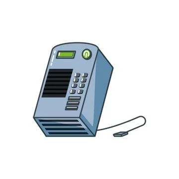 Book printer machine icon Stock Illustration