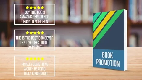 Book Promotion After Effects stock