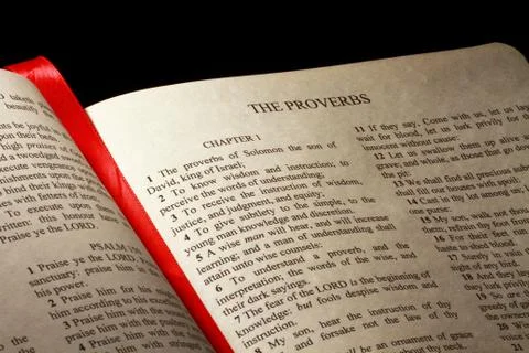 Book of proverbs Stock Photos