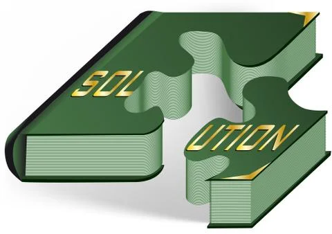 Book as puzzle Stock Illustration