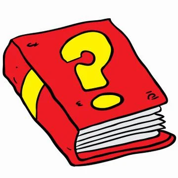 Book with question mark Stock Illustration