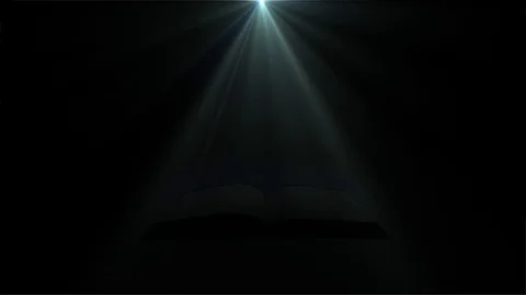 Book in the rays of light. 50 Vídeo Stock 91771932