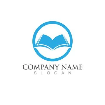 Book read logo and symbol vector image Stock Illustration