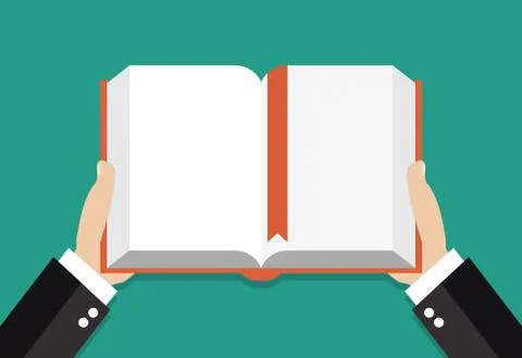 Book reading concept. Ilustración de archivo