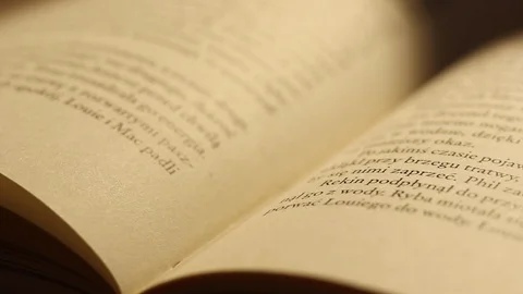 Book Reading Stock Footage 129942414