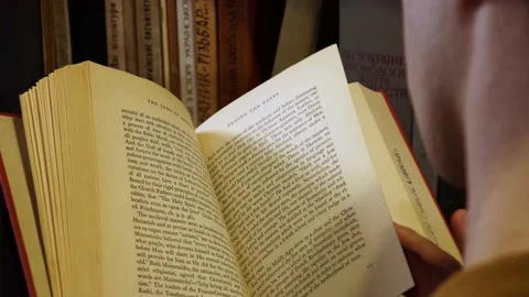 Book reading Stock Footage 155963169