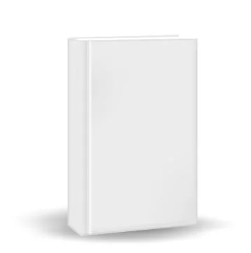 Book in a realistic, 3D style. Mock-up for your design. Isolated on white Stock Illustration