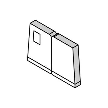 Book report isometric icon vector illustration Stock Illustration