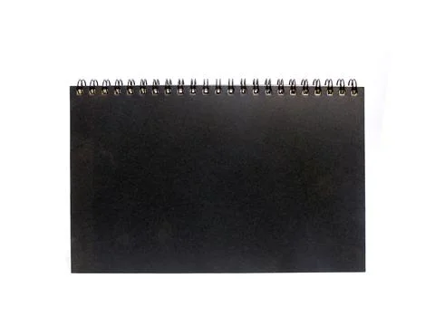 Book with ring spine on white background Stock Photos