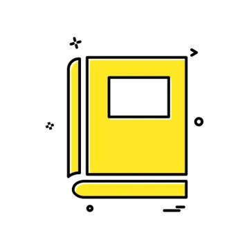 Book school study icon vector design 스톡 일러스트