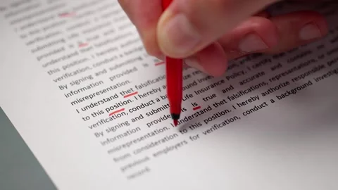 Book Script Edit And Paper Text Video stock 307623966