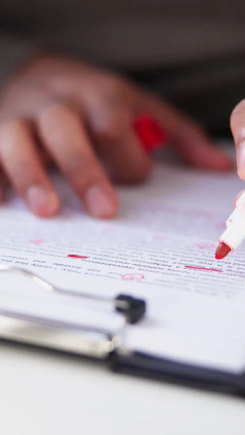 Book Script Edit Video stock 226190330