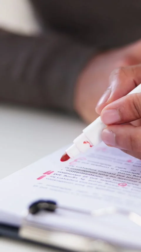 Book Script Edit Video stock 226190415