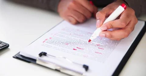 Book Script Edit Foto stock