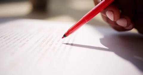 Book Script Or Text Grammar Edit Video stock 246836329