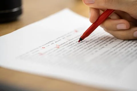 Book Script Or Text Grammar Edit Stock Photos