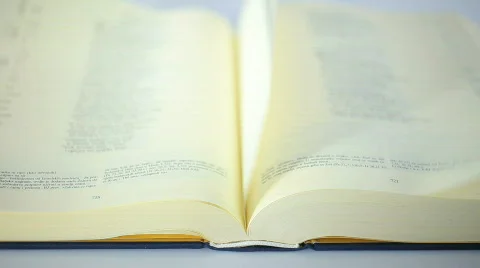 Book scrolling slow Stock Footage 589656