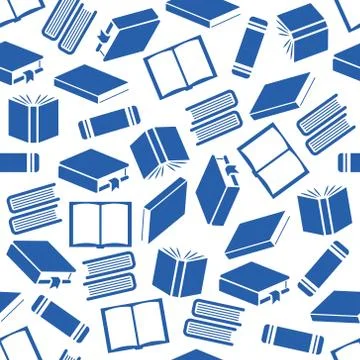 Book seamless pattern Stock Illustration