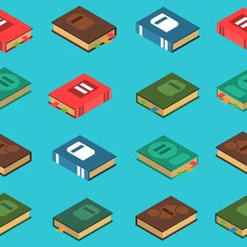 Book Seamless Pattern Stock Illustration