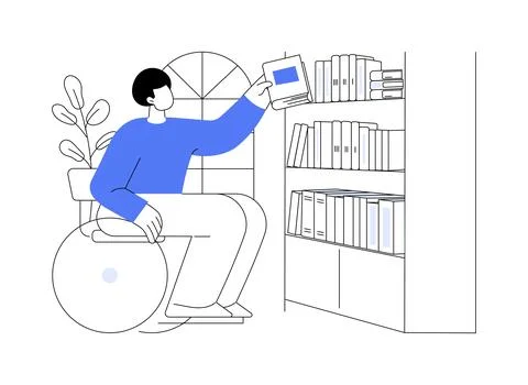 Book selection isolated cartoon vector illustrations. Stock Illustration