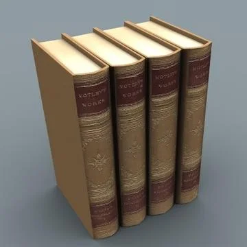 Book Set 3 3D Model
