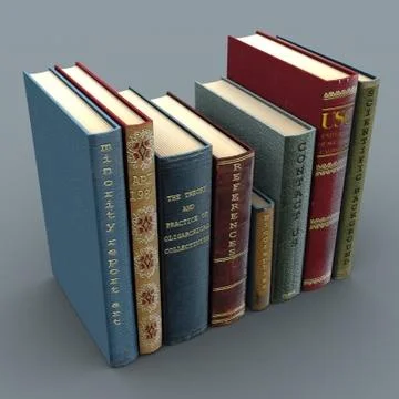 Book Set 4 3D Model