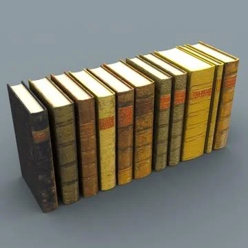 Book Set 8 3D Model
