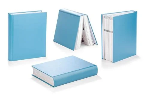 Book set with clipping path Stock Photos