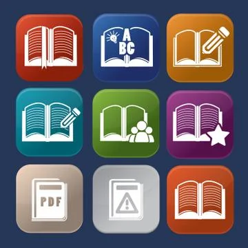 Book set 스톡 일러스트