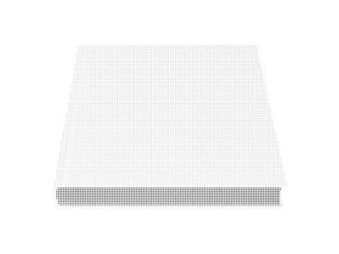 Book shape icon with halftone dot pattern. Stock Illustration