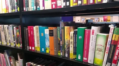 BOOK SHELF Stock Footage 49729223
